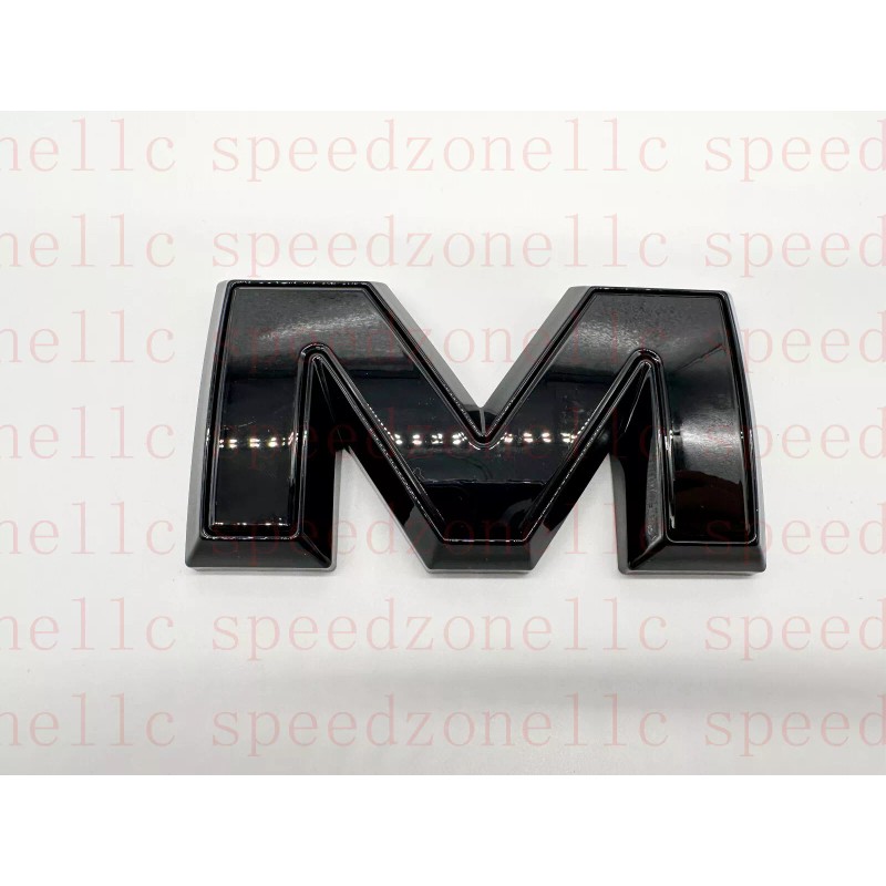 Auto Front Rear Gloss Black Emblem Overlay 2019-2024 GMC Sierra