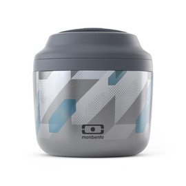 monbento - Insulated Lunchbox for Men and Women MB Element Graphic Dimensions - Leakproof and Insulated Bento Box Perfect for Work/Outdoor/Sports - Keeps Food Hot/Cold - BPA Free – Geometric Pattern