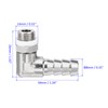 M METERXITY Hose Fitting - 90 Degree Angle Nickel Plated