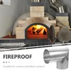 KICHOUSE Fireplace Stove Chimney Pipe Home Metal Flue Stove Pipe