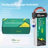 Qualpow 4S Lipo Battery 5200mAh 100C 14.8V with EC5 Plug