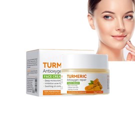 Hppsctink Kurkuma Antioxidativ Reparierende Creme, 50g Kurkuma Aufhellende Creme, Feuchtigkeitsspendend, nährend und leicht feuchtigkeitsspendend,cream