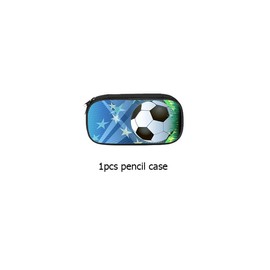 Damoff Soccer Pencil Pouch Bag Football Portable Pen Case Soccer Pencil Pouch Football Stationery Pouch