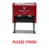 Please Finish Teacher Self Inking Rubber Stamp (Red Ink) -
