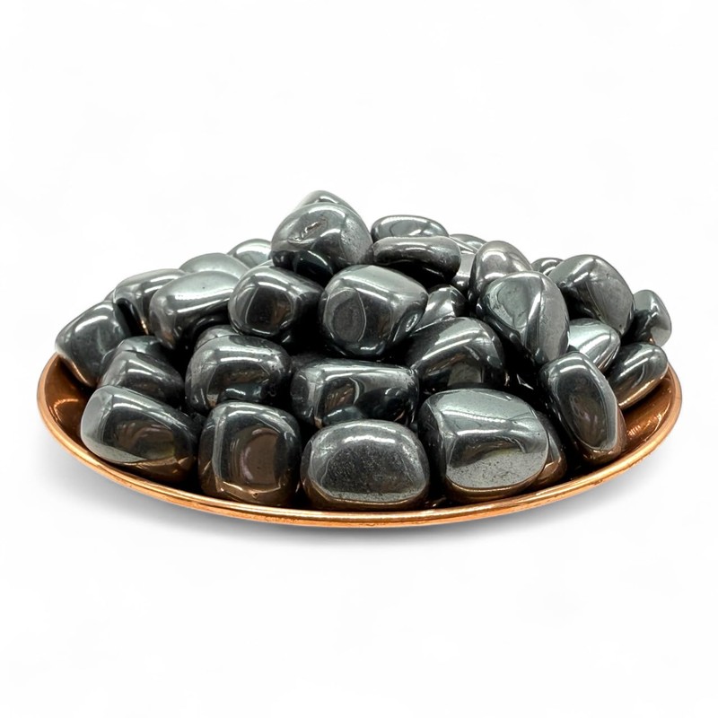 Pachamama Essentials Hematite Tumbled Stones (1, Oval)