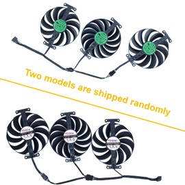 iHaospace Repalcement Graphic Card Cooling Fans Compatible with ROG STRIX OC RTX 3060 Ti 3070 3070 Ti 3080 3080 Ti 3090 RX 6800 6700 XT