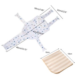 Baby Bath Seat, Insert Baby Bath Insert, Infant Newborn Bath Seat, Baby Bath Insert, with a Square Scarf, for Infants from 0 to 24 Months