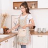 Kitchen Cooking Apron, Chef Apron Cute Apron for Women，Polyester Cotton
