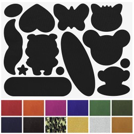 Azobur Nylon Repair Patches Self Adhesive Vinyl Outdoor Camping Gear Repair Kit,Waterproof Fabric Repair Patches for Down Jacket, Tent, Sleeping Bag (13 Pieces