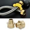 Bangbobi Brass Double Nipple Reduction 1 to 1/2 Inch Hose