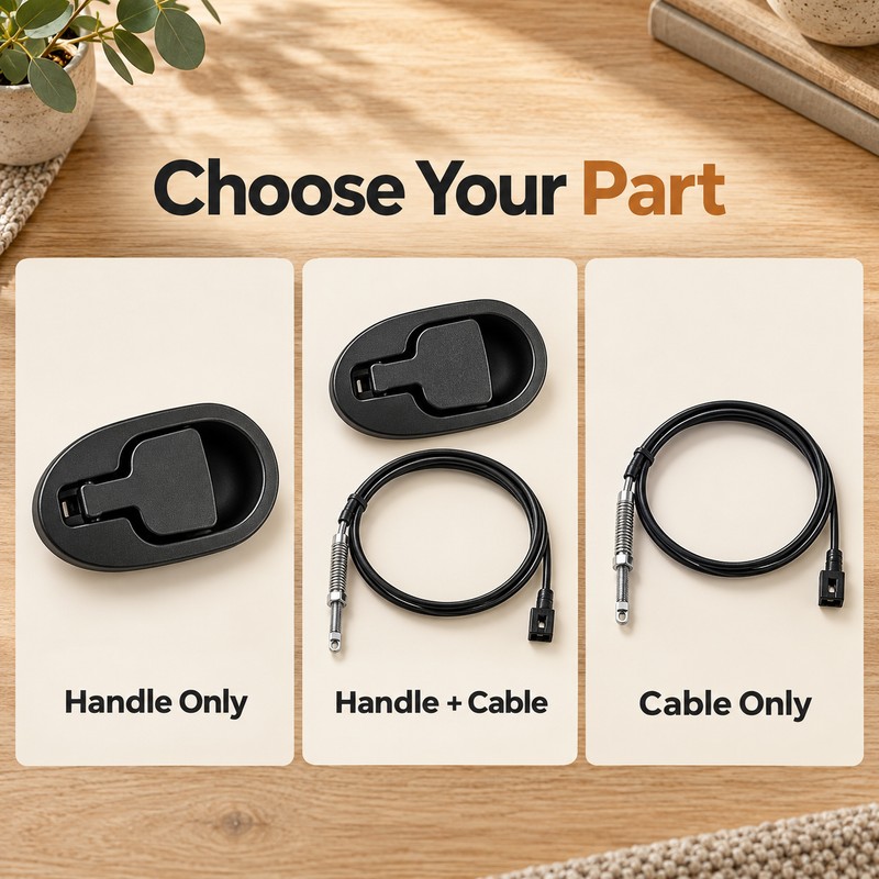 Recliner Release Pull Handle and Cable – Aluminum Alloy Replacement