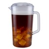 G.E.T. Heavy-Duty 1 Gallon Plastic Pitcher with Lid, Clear, BPA