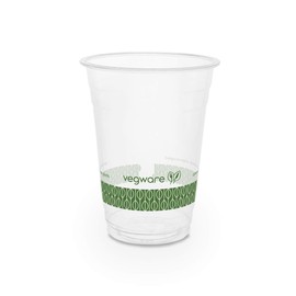 Vegware R500Y-G 16oz Standard PLA Cold Cup (Case of 1000)