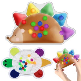 SPHERETRON Sensory Toy Pack of 2 Sensory Toy Hedgehog Turtle Sensory Play Colour Sorting Game Anti Stress Toy Motor Skills Toy for Children Girls Boys 2+ Years