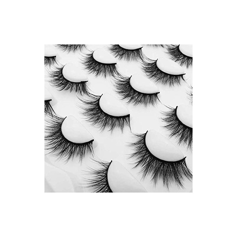 10 Pairs 3D Mink Eyelashes Dense Makeup Natural False Eyelashes