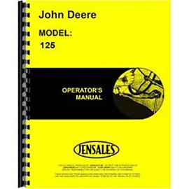 New for John Deere 125 Skid Steer Loader Operator's Manual (Gas)