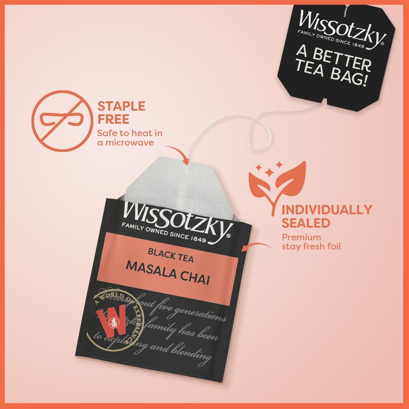 Wissotzky Masala Chai Black Tea (3 Pack - 60 Tea