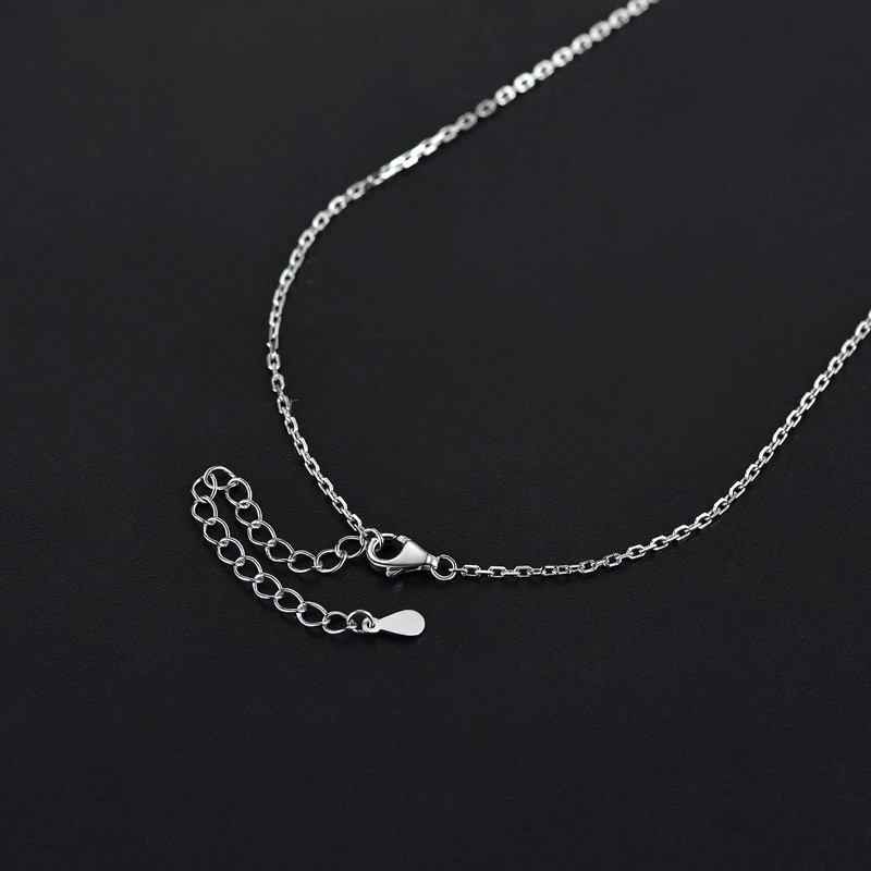 Letter Y Necklaces for Women Sterling Silver Bling Simulated Diamond