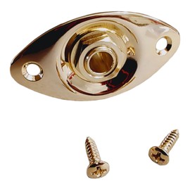 Indented Oval Jack Plate Gold US Spec with Pure Tone Jack and Hardware