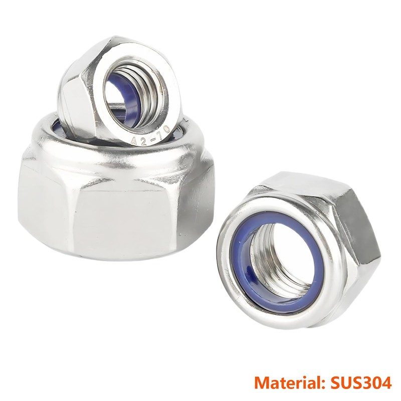 Ctyjia Pack of 20 304 Stainless Steel M8 Hex Nuts,