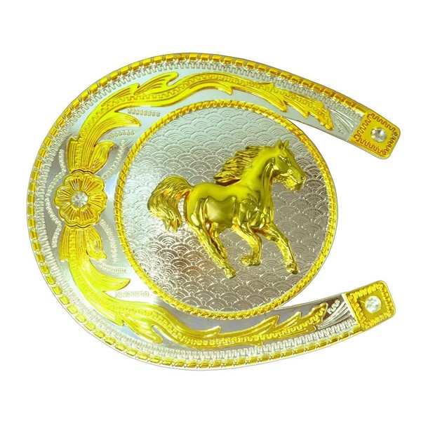 Moranse Religion Cross Cowboy Kneeling Prayer And Horse Design Belt