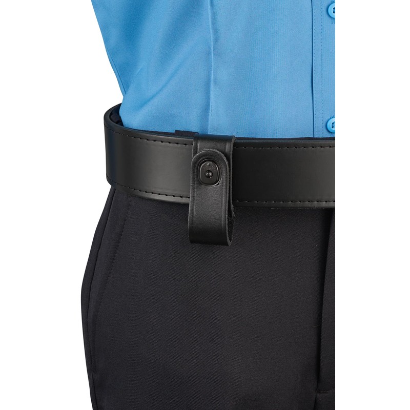 JAY-PEE Tactical Leather Handcuff Strap Holder with Black Safety Snap