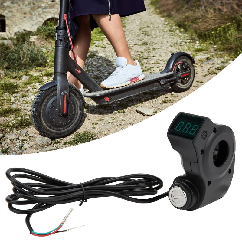 Electric Scooter Ignition Lock, One Button Start 3Pin Plug Design