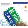 Fire Exit Keep Clear Signs Metal 30 x 15 cm