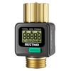 RESTMO Water Flow Meter with Brass Inlet & Outlet, Measure