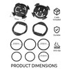 SCJJZ 2Pcs Attacco Manubrio Universale, Supporto per computer da bici,