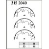 Part Number: RGM-3152040 DIXCEL Brake Shoe [RGM Type] MARK II/CRESTA/CHASER