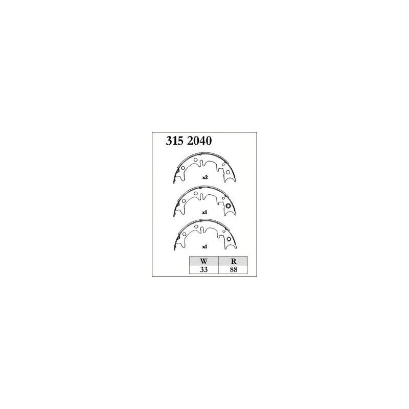 Part Number: RGM-3152040 DIXCEL Brake Shoe [RGM Type] MARK II/CRESTA/CHASER