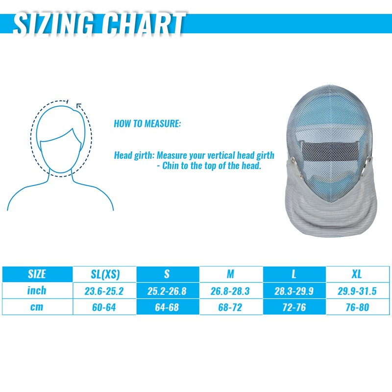 Sabre Fencing Mask - 350N Sabre Fencing Helmet with Removable