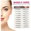 Baluue False Eyebrow Stickers 12pcs Natural 3d Eyebrows Hair-like Look