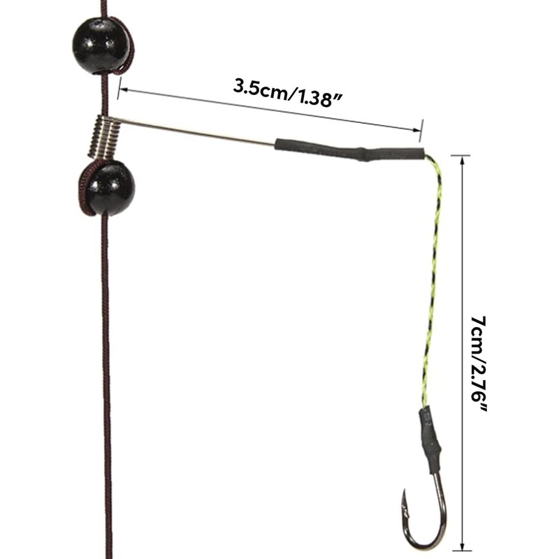 Carp Fishing Feeder Baits Cage, Spring Fish with Holder, Inline