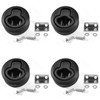 KingBra 4 PCS Round Boat Door Latch, 2.4 Inches Diameter