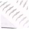 Baluue 6sheets Eyebrow Stickers of Hair-like Simulation for Women Easy