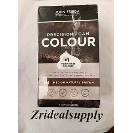 John Frieda Precision Foam Colour #5N MEDIUM NATURAL BROWN WORN & TAPED BOX NEW