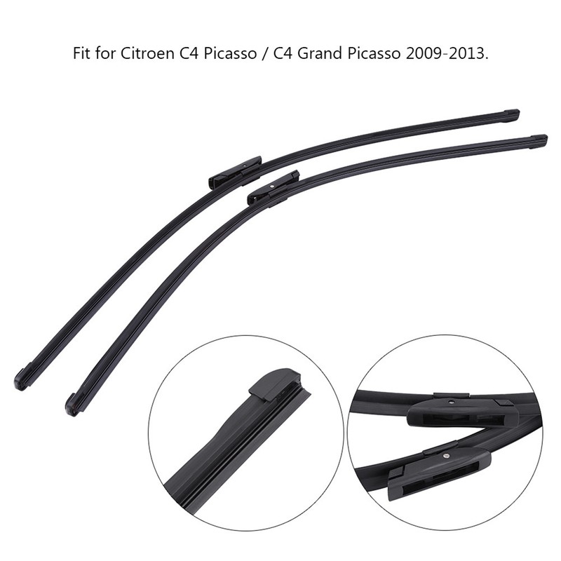 2pcs Front Windshield Wiper Blades Left & Right for Citroen