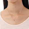 The Kiss SPD263CB Women's Gift Accessory Teardrop Drop Silver Necklace,