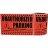 Unauthorized Parking Parking Violator Labels, 100 Total Labels per Roll