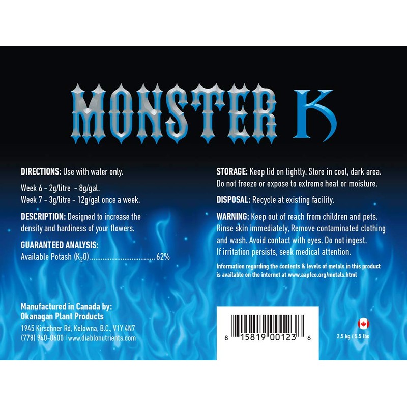 Diablo Nutrients - Monster K Flower Densification (1 KG)