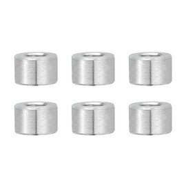 PATIKIL 6 Pcs Stainless Steel Spacers, 5mm ID x 10mm OD x 6mm Height 304 Stainless Steel Bushing Screw Standoff Unthreaded Round Spacer for 3/16" M5 Screws Bolts Nuts