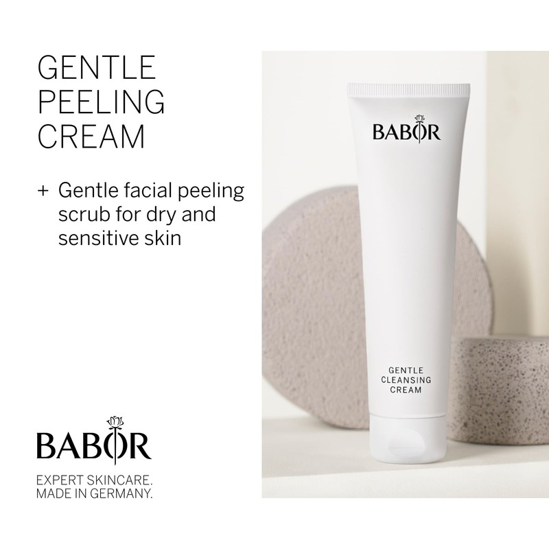 BABOR Gentle Exfoliating Cream for Any Skin, Mild Face Scrub,