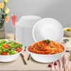 VEIZEDD 100Pack 32 oz Paper Bowls, Disposable Compostable Bowls Heavy