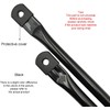 35.4inch/90cm Garden Swing Replacement Rods, Black Metal Round Rods for