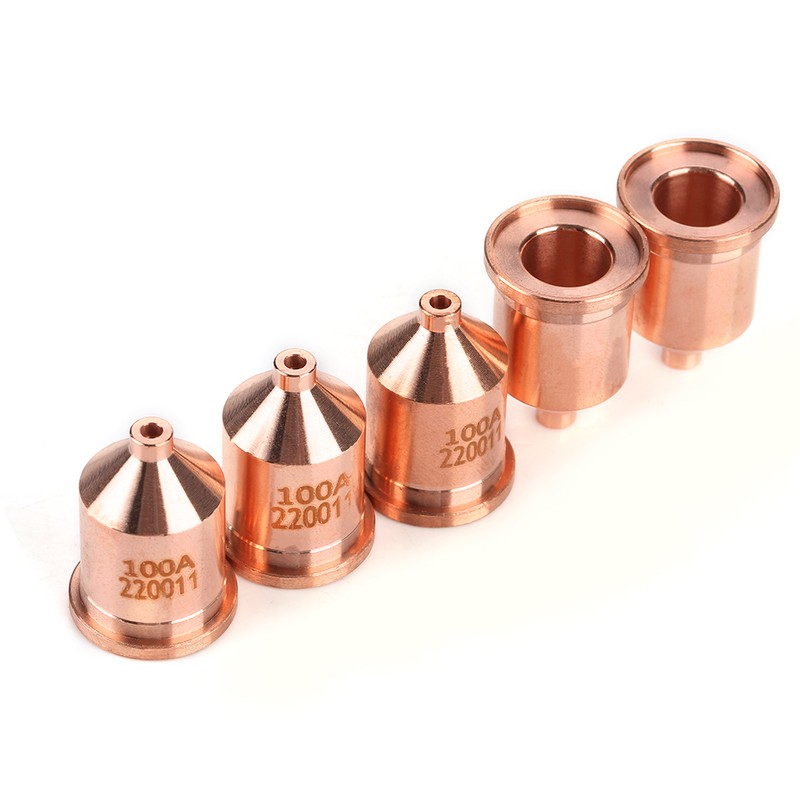 5 pcs/set 220011 Plasma Cutter Cutting Torch Consumables Nozzle Tips