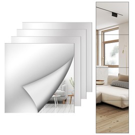 Shiftshade Mirror Wall Full Length,12X12 Inch Unbreakable 12x12inchx4pac