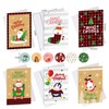 Set of 6 Christmas Cards with Envelopes, Mini Christmas Cards,
