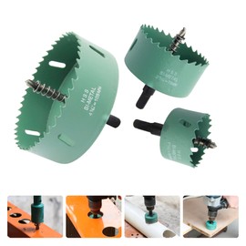 100mm Hole Saw LAIWEI Hole cutterhole Cutter,3.94 Inch HSS Annular Hole Saw Cutter Drill Bit,Holes in Wood,Gypsum Board,Aluminum Profiles, PVC and Other Materials(3-15/16")